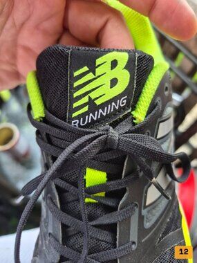 New Balance Running Shoes Size 9 Black with Neon Green